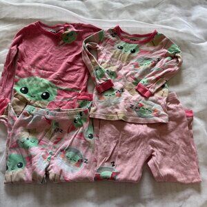Star Wars girl bundle pajamas size 3